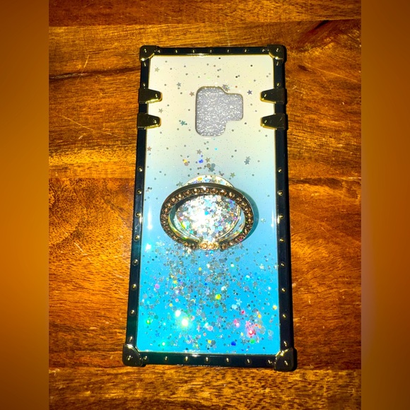 Glittery Blue Phone Case / Samsung S9 case - Picture 1 of 16